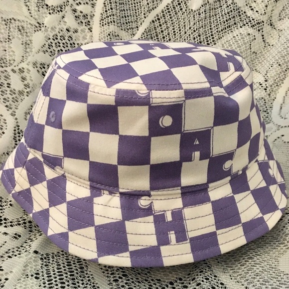 NWT Coach Checkerboard Print Bucket Hat - Picture 5 of 10